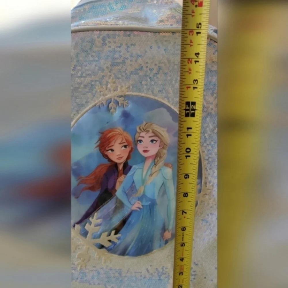 Disney Frozen ll Elsa and Ana Light Blue Sequins & Snowflakes Backpack